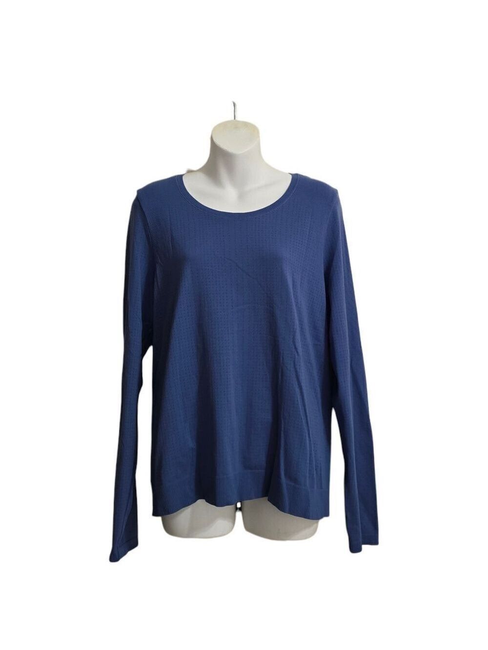 Athleta In Motion Seamless Top In Blue Sz XL